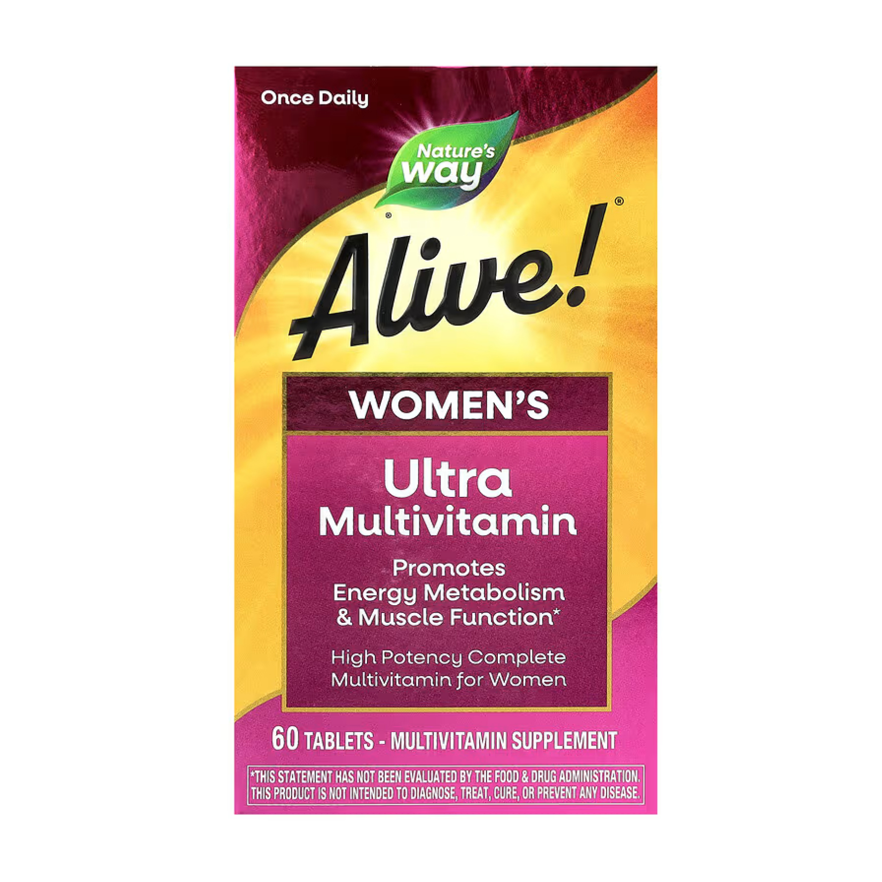 Мультівітаміни для жінок Once Daily Ultra, 60 таблеток, Nature's Way