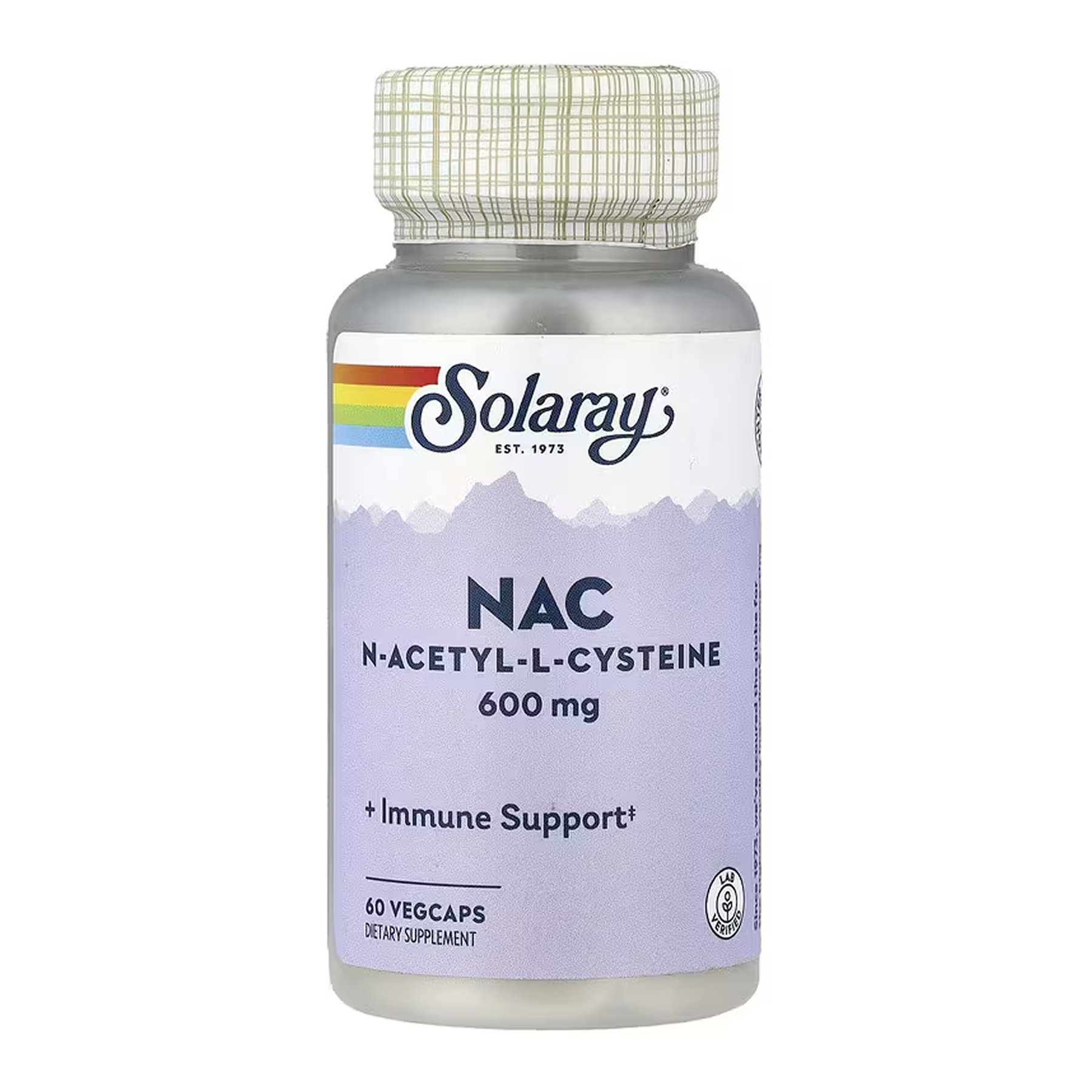 NAC (N-ацетил-L-цистеїн), 600 мг, 60 вег. капсул