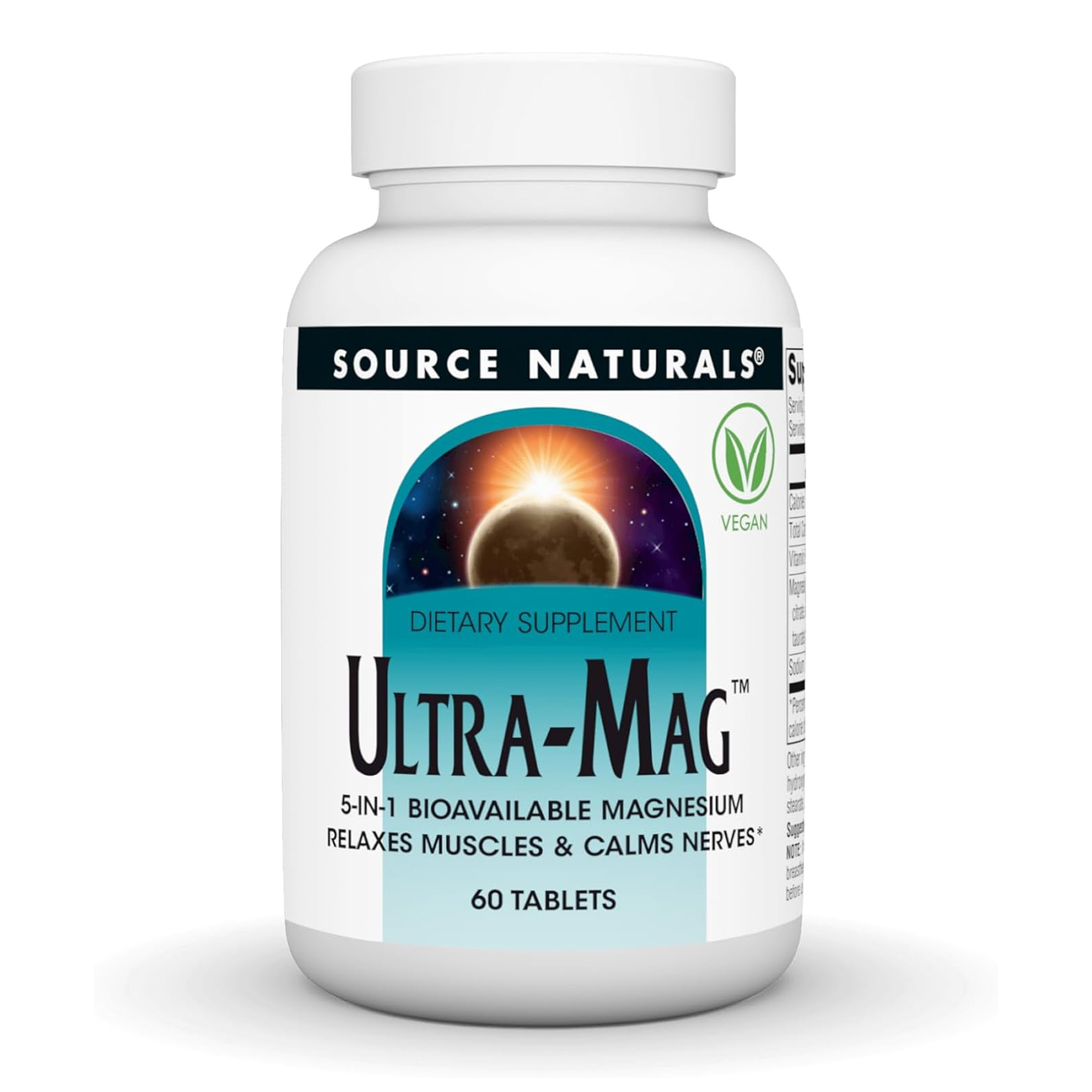 Магнієвий комплекс Ultra-Mag, 60 таблеток, Source Naturals