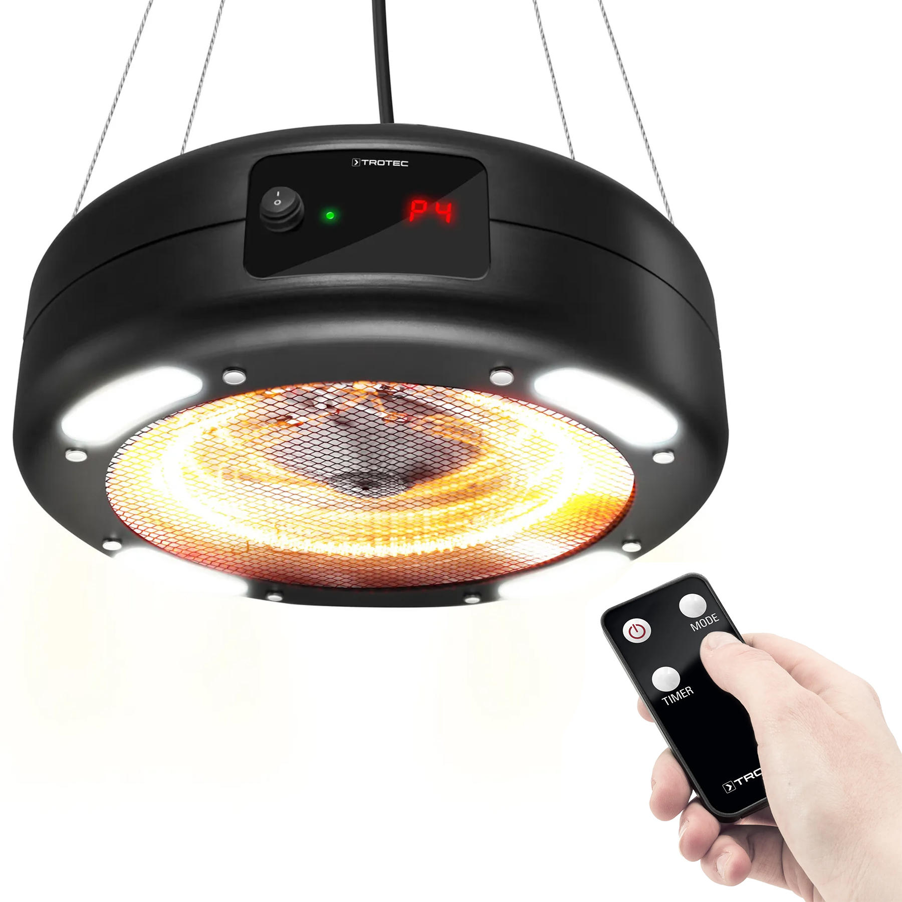 Обігрівач інфрачервоний Trotec IR 1550 SC 1500W + LED Black (1410003812) — фото 1