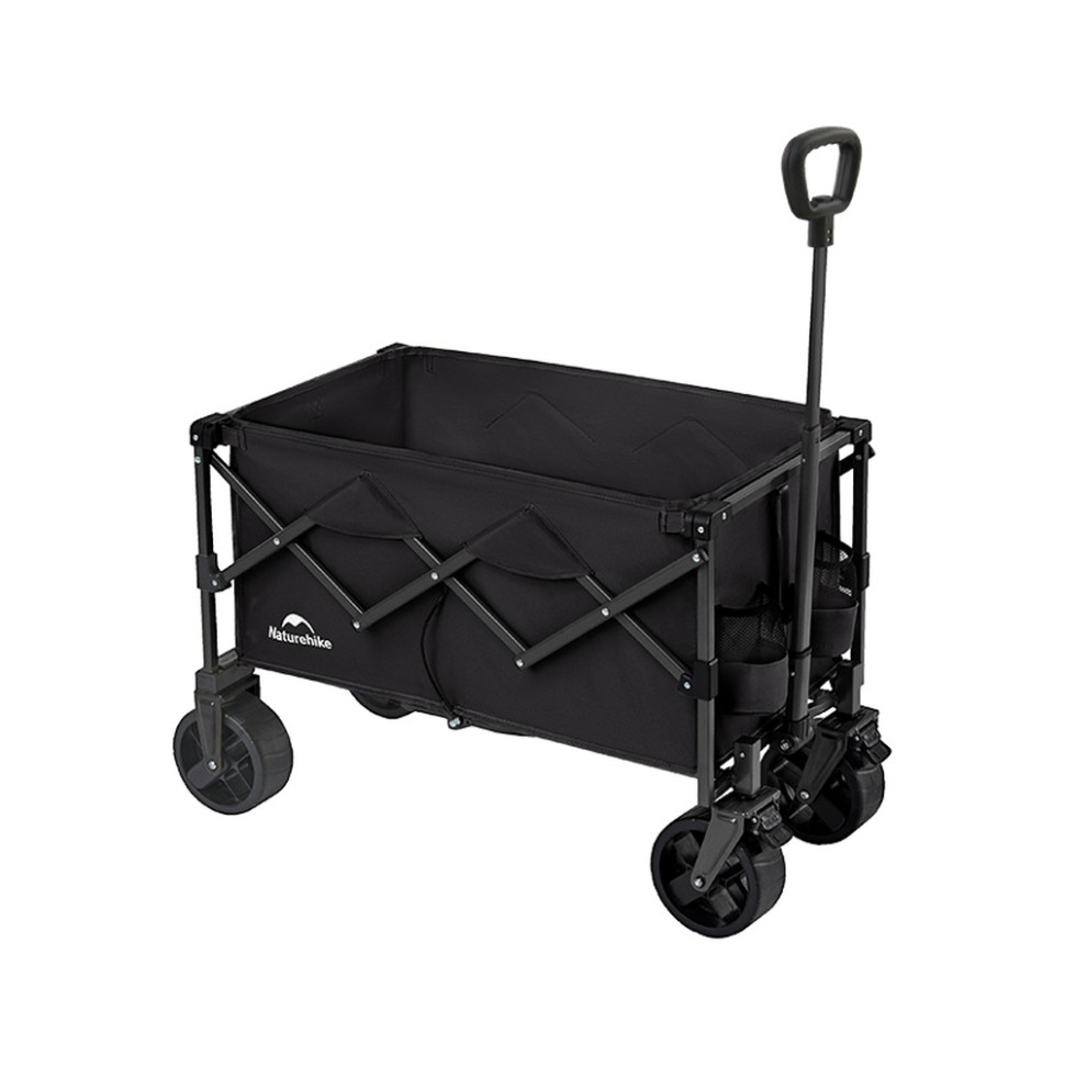 Складаний легкий кемпінговий візочок Naturehike CNK2350JJ012, 100 л, чорний