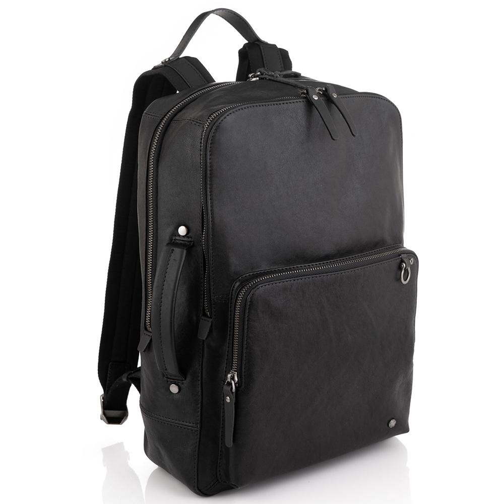 Чоловік шкіряний рюкзак для ноутбука Tiding Bag SM13-005A — фото 1