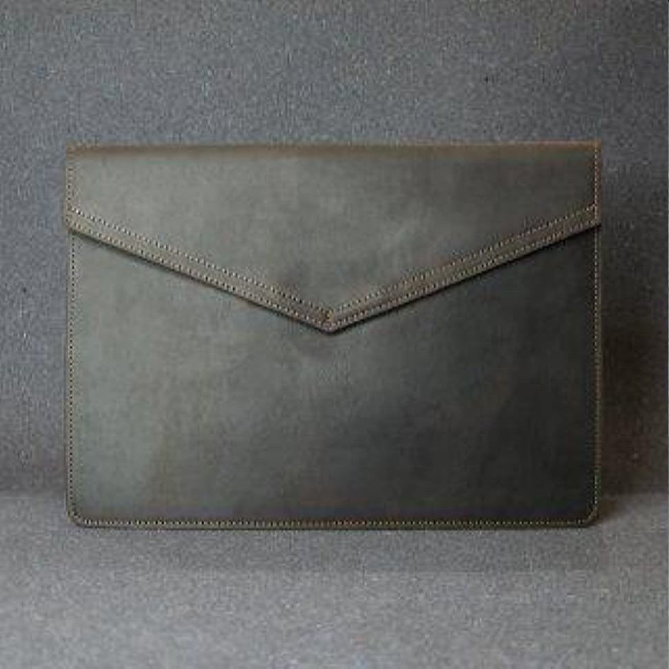 Шкіряний чохол для MacBook 12' шкіра Crazy Horse, шоколад
