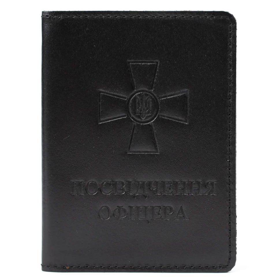 Шкіряна обкладинка для удостовения офицера Limary Lim-3992GA чорна