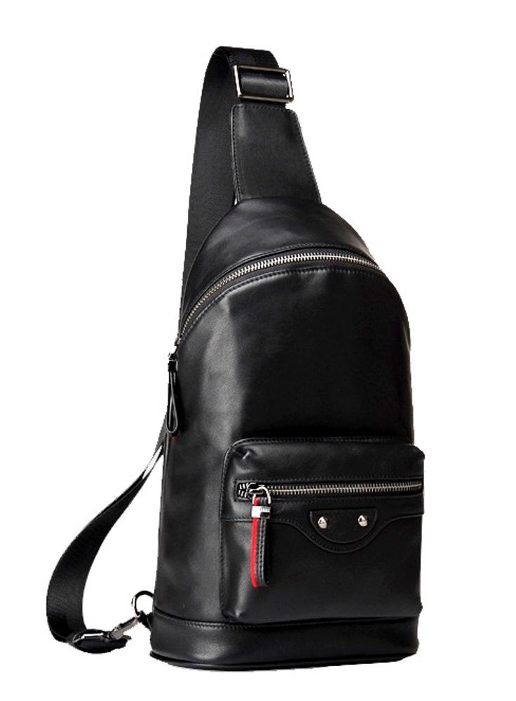 Чоловіча нагрудна сумка-слінг через плече шкіряна Tiding Bag B3-1992A — фото 1