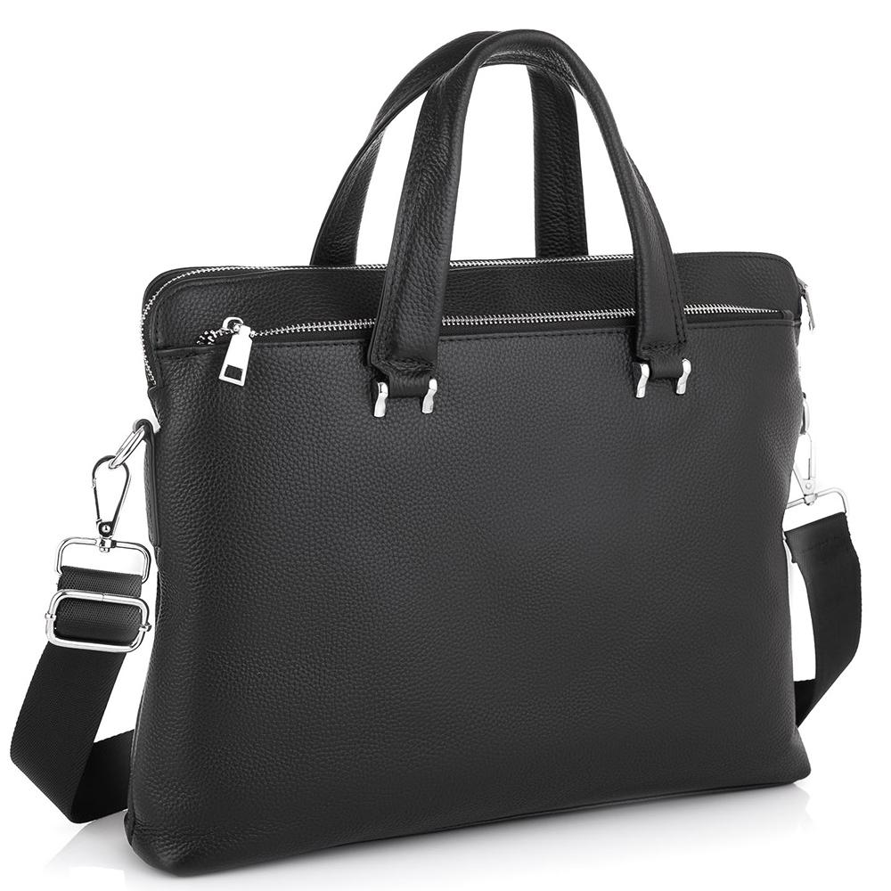 Чоловіча класична шкіряна сумка для ноутбука Tiding Bag NM23-2307A