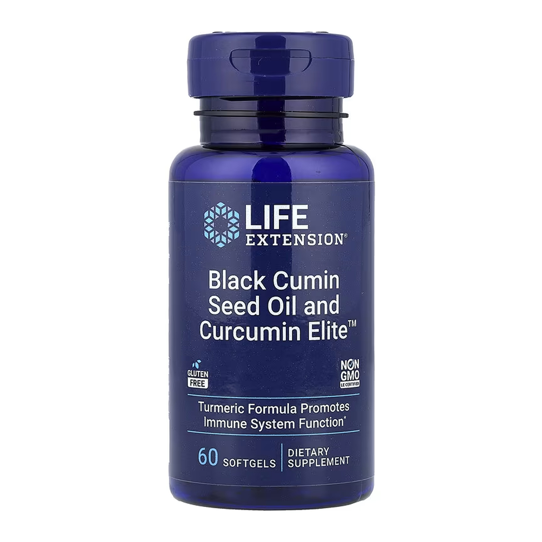 Олія чорного кмину та Curcumin Elite, 60 м'яких капсул, Life Extension