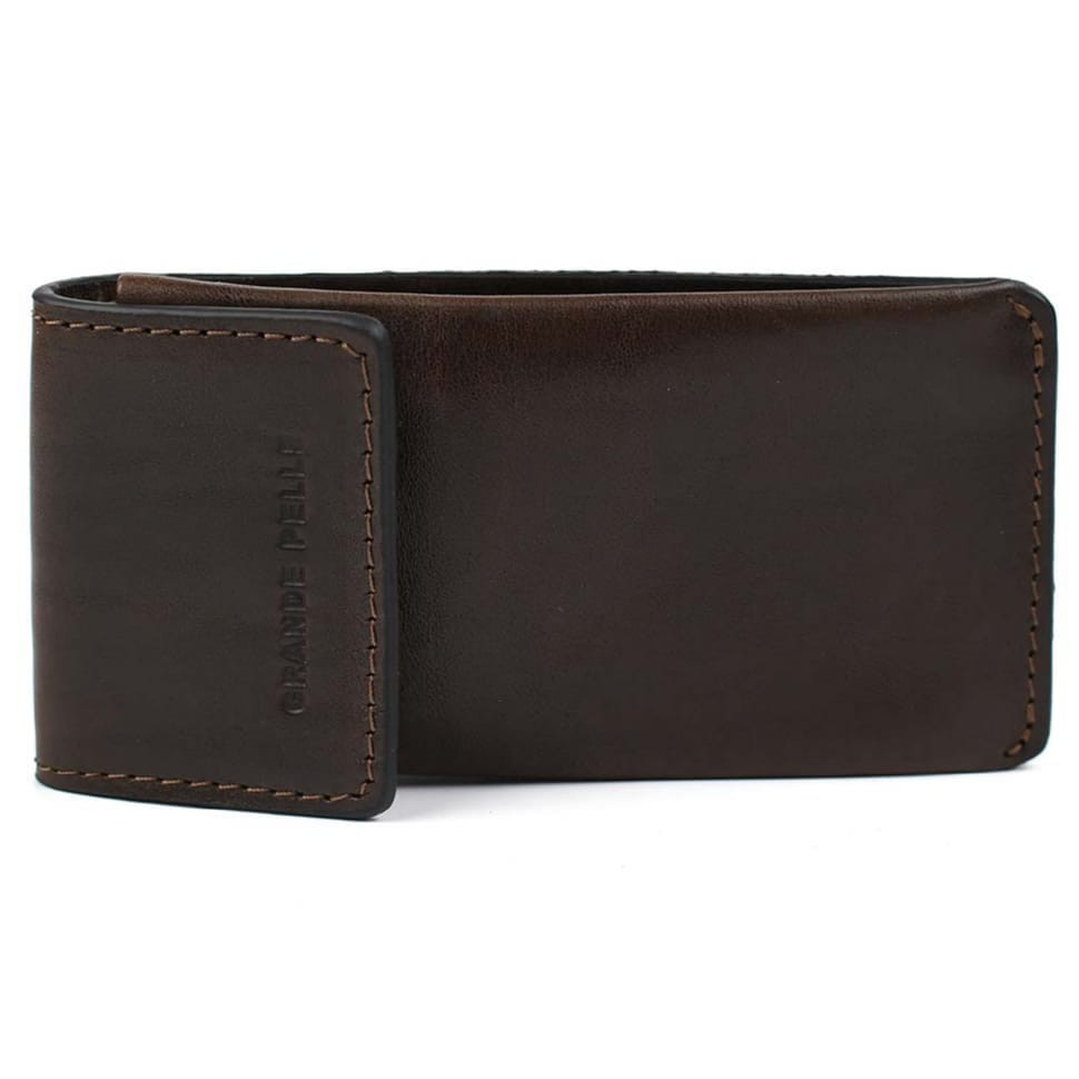 Ключница кожаная Grande Pelle 400620 коричневая глянцевая