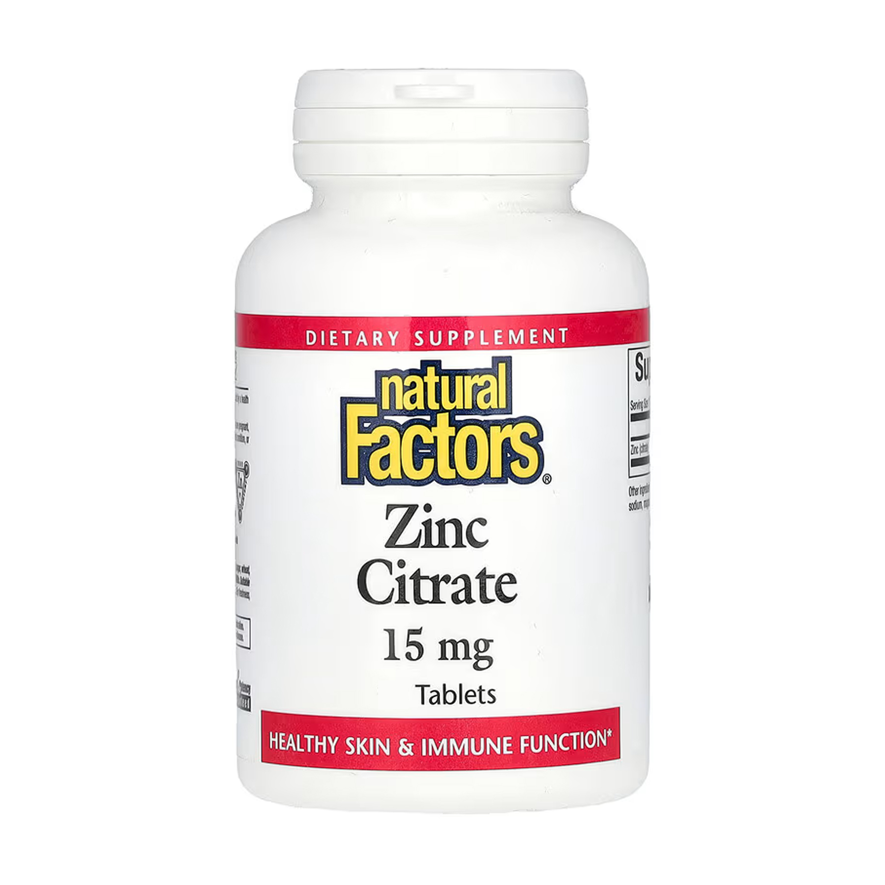 Цитрат цинку, 15 мг, 30 таблеток, Natural Factors