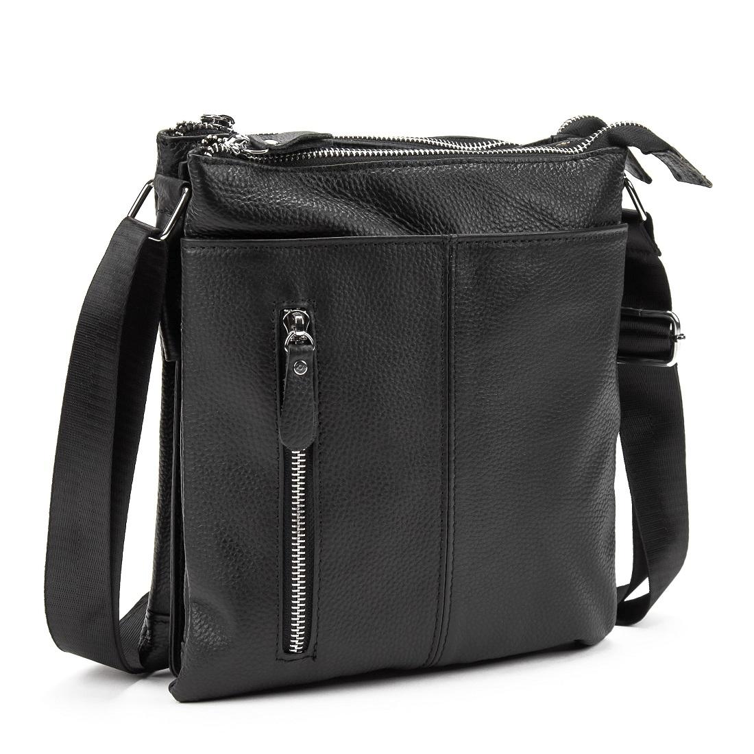 Шкіряний месенджер на три відділи Tiding Bag M56-3639A