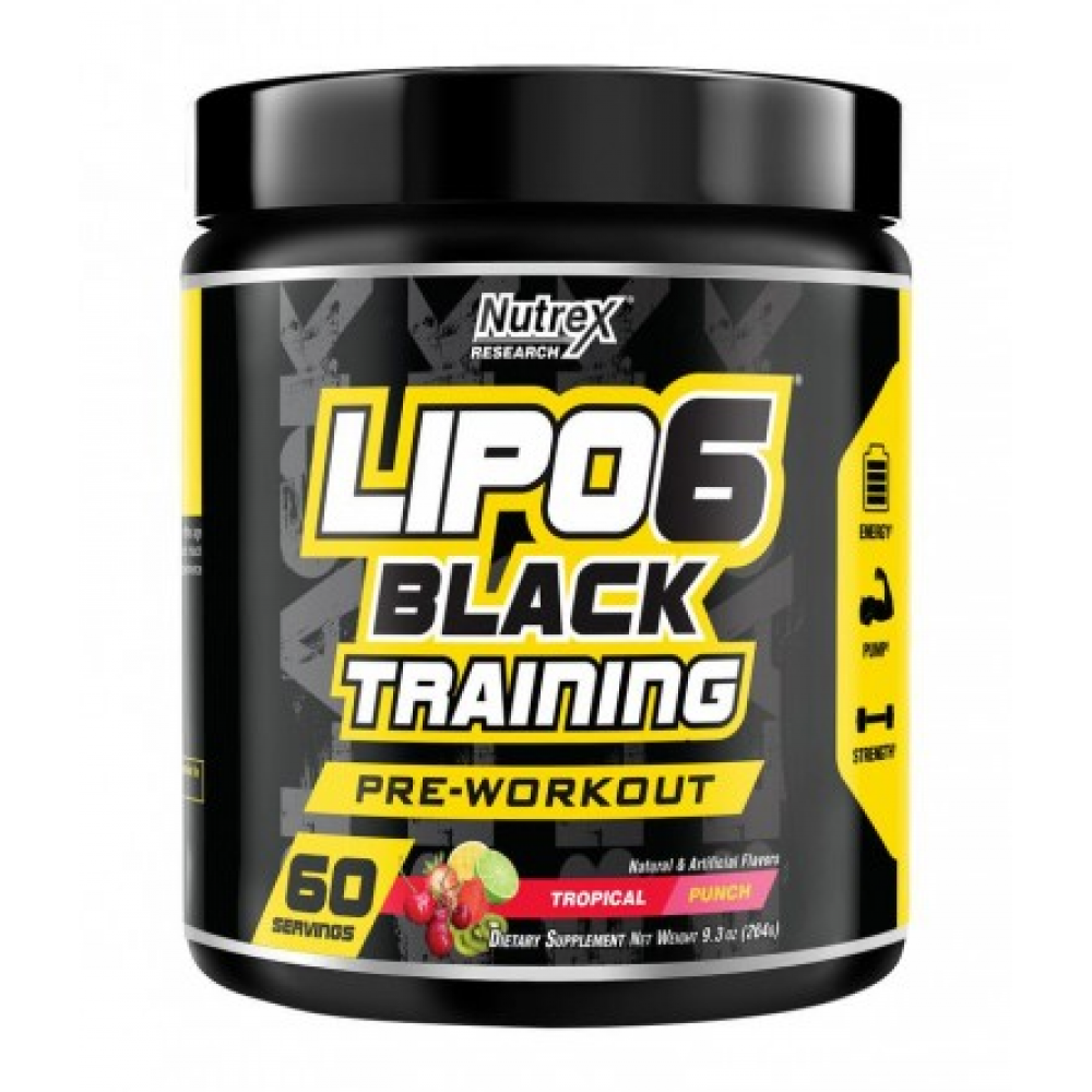 Lipo-6 Black Training, 60 порцій, Тропічний Пунш