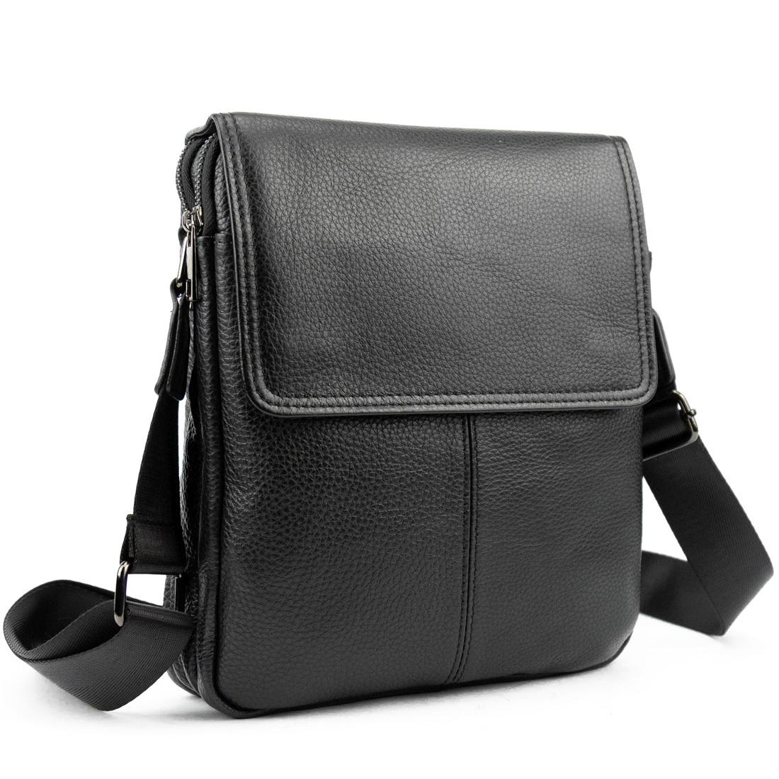 Шкіряний месенджер з клапаном на два відділи Tiding Bag M56-3508A
