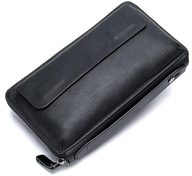 Клатч чорний чоловічий Tiding Bag 8039A