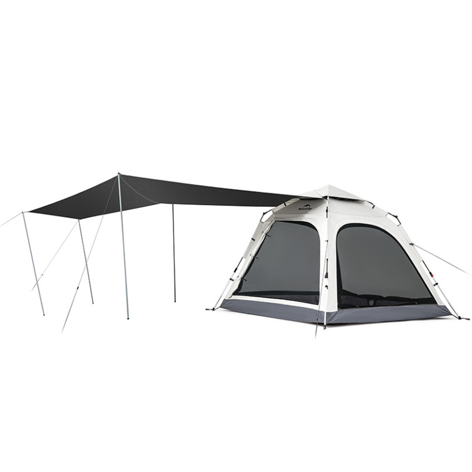 Намет тримісний автоматичний із тентом Naturehike Ango CNK2550WS010, L, сірий