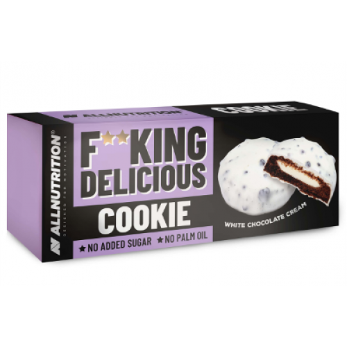 Fitking Delicious cookie, 128 г, Білий шоколадний крем