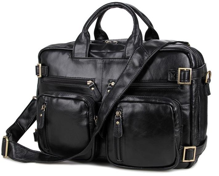 Сумка-рюкзак трансформер чоловіча шкіряна TIDING BAG 7026A