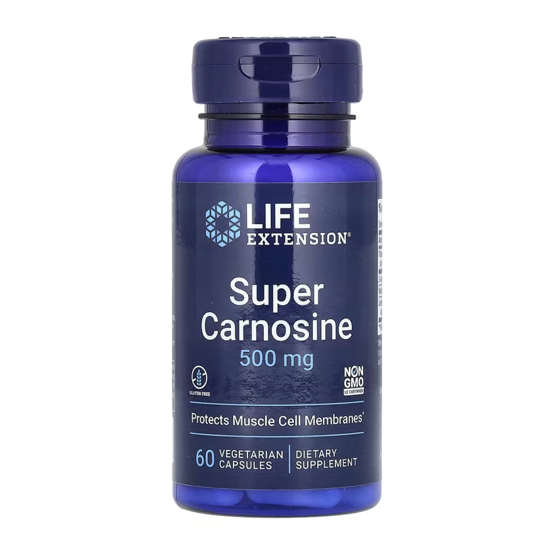 Super карнозин, 500 мг, 60 вег. капсул, Life Extension