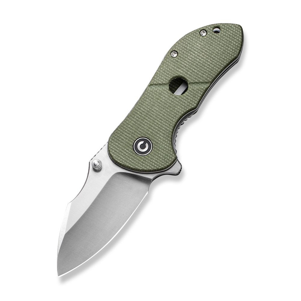 Ніж складаний кишеньковий Civivi Gordo, (6.4 см) D2 / Micarta оливковий