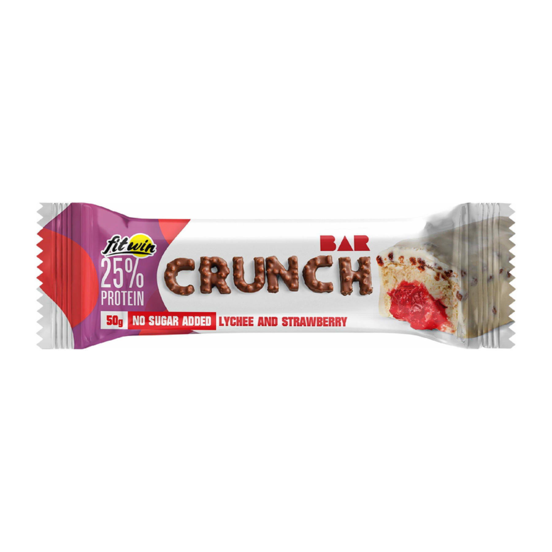 FitWin, батончик Lychee & Strawberry, 12×50 г