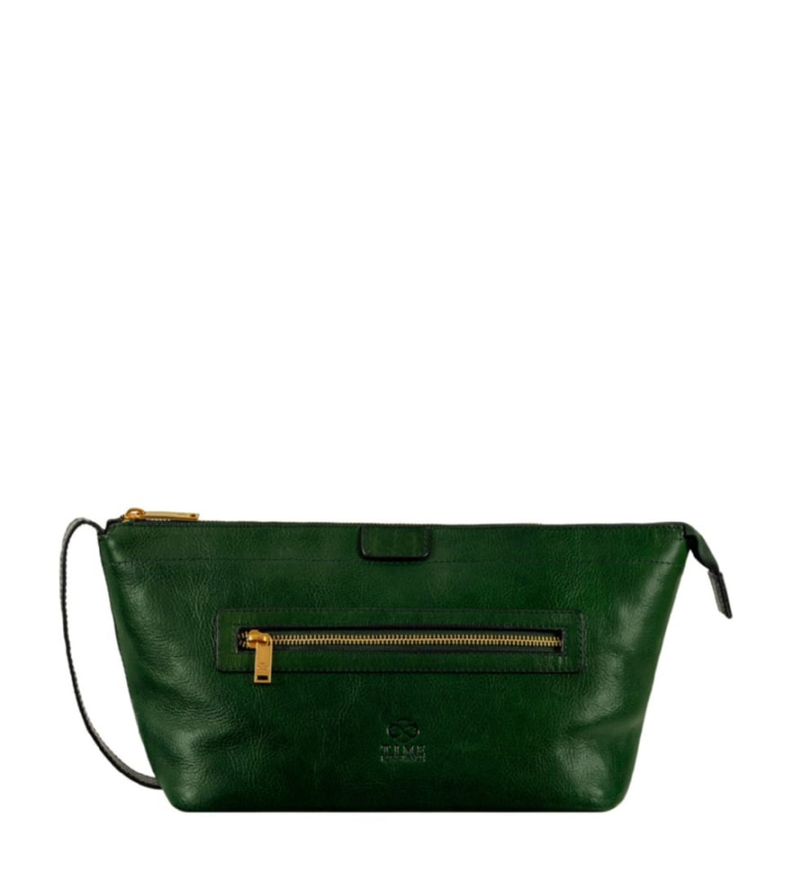 Шкіряна косметичка - Ragtime - зелений колір - Time Resistance 5244201