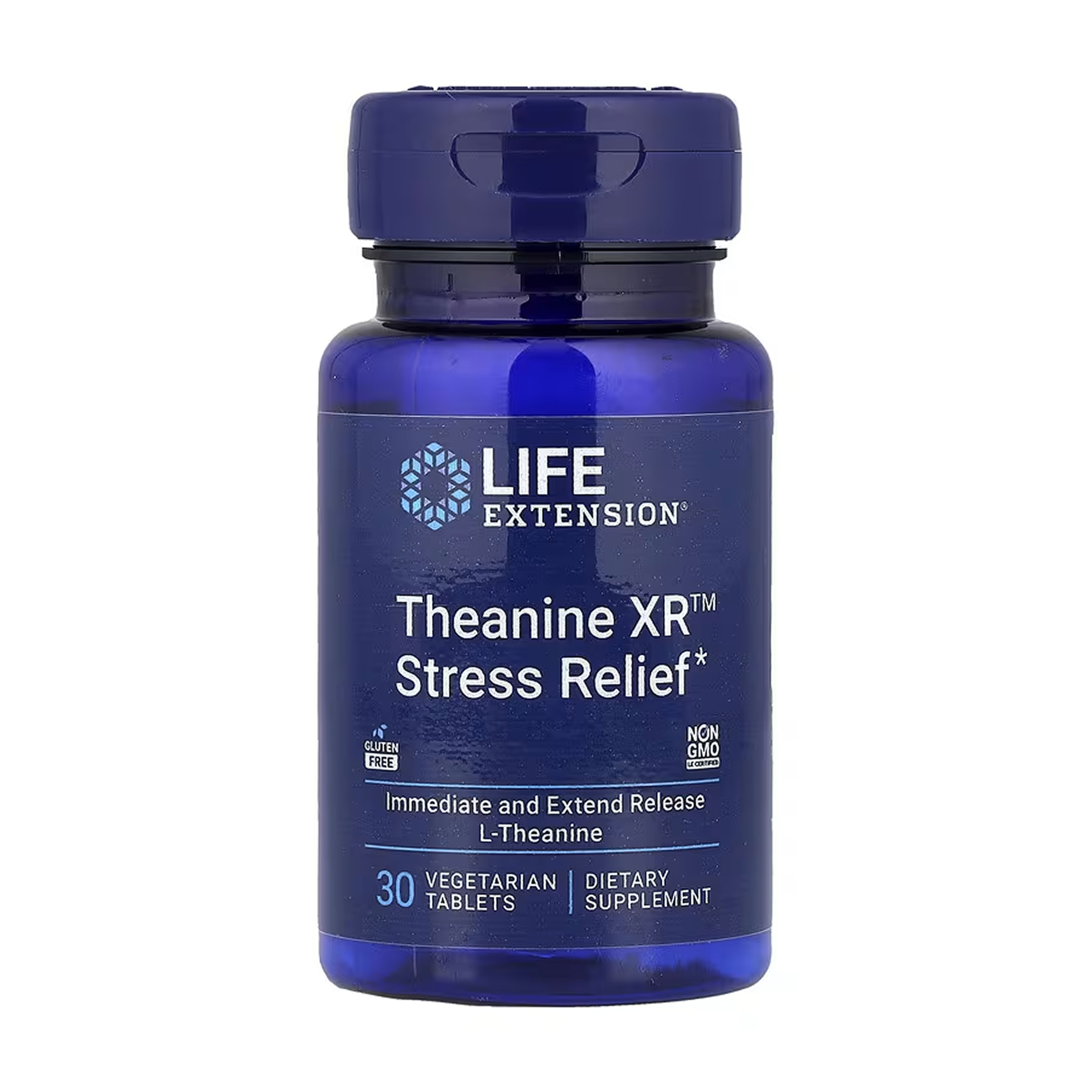 L-Теанін XR антистрес, 30 вег. таблеток, Life Extension