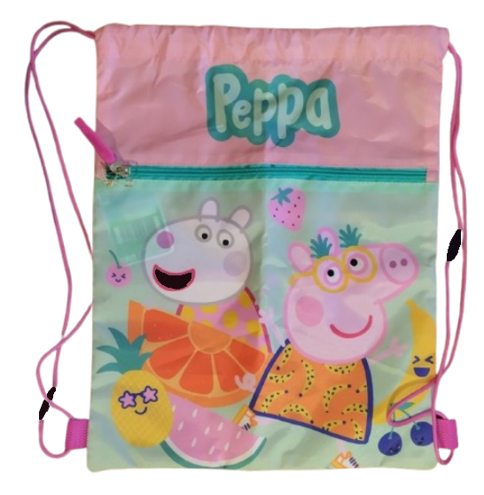 Сумка для взуття, торбинка, дитячий рюкзак Peppa Pig, Свинка Пеппа рожевий
