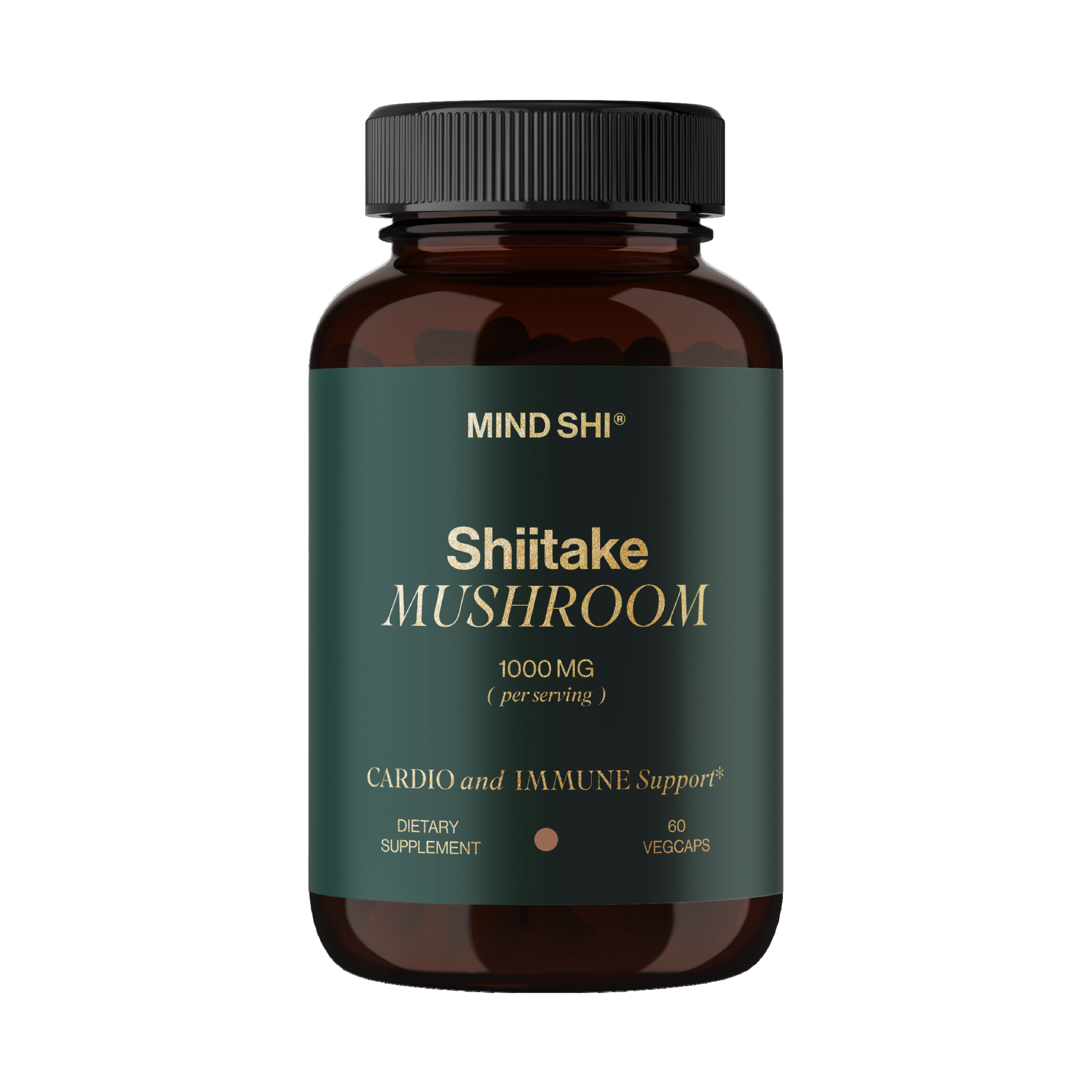 Shiitake Mushroom 1000 mg - 60 vegcaps (Без етикетки)