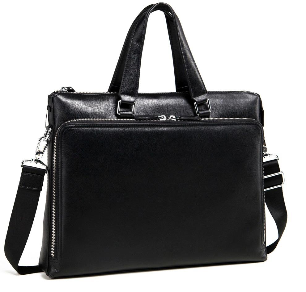 Ділова чоловіча шкіряна сумка-портфель для документів Tiding Bag M664-4A