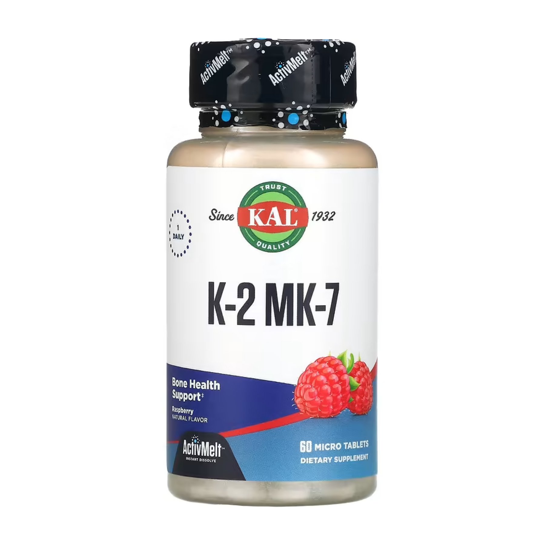 Вітамін K2 (MK-7) ActivMelt, 100 мкг, 60 таблеток, KAL