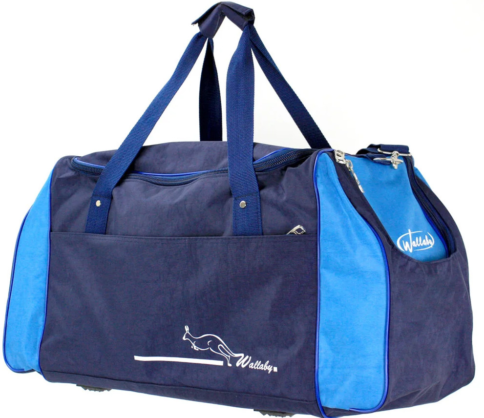 Спортивна сумка 59L Wallaby, Україна синя з блакитним