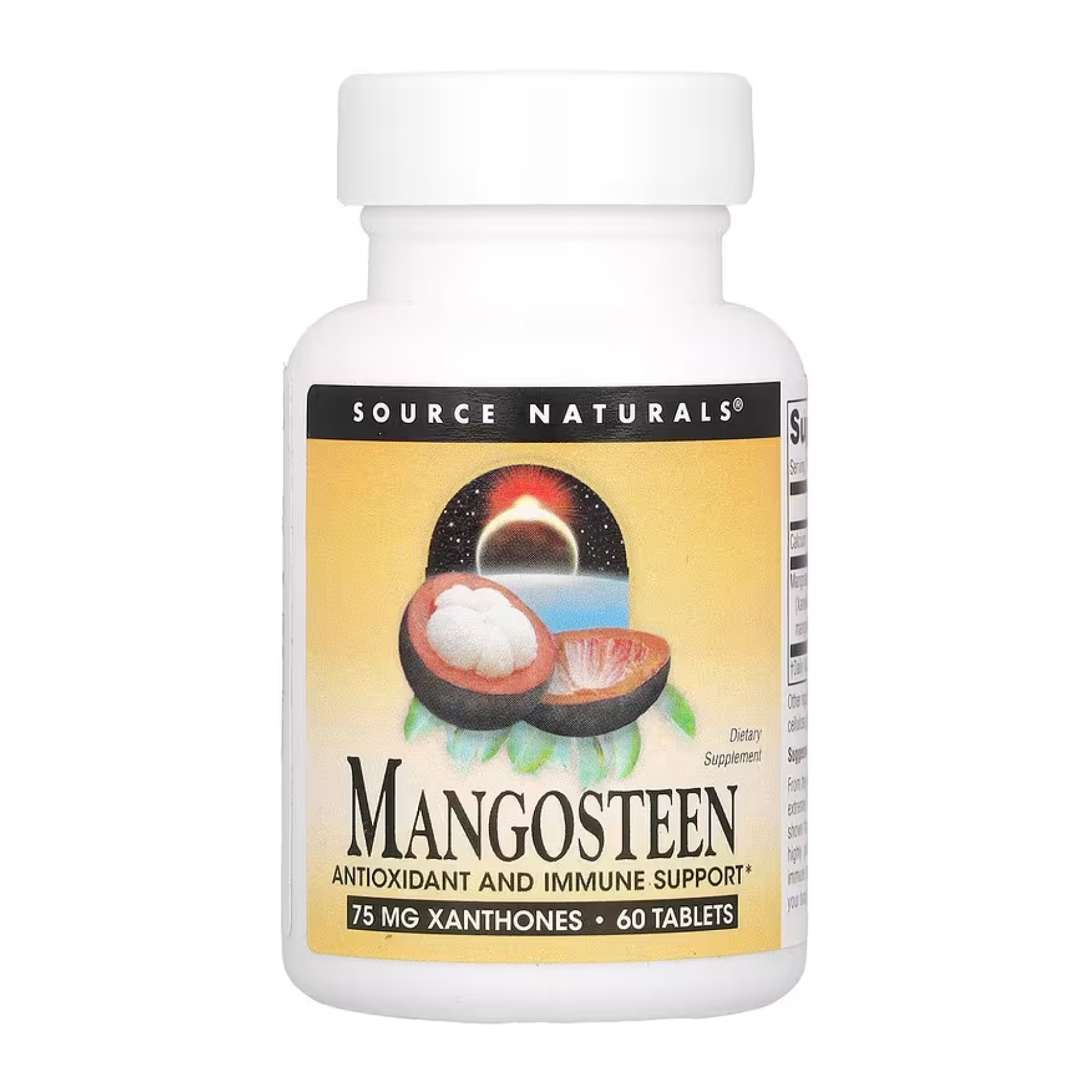 Мангостін, 75 мг, 60 таблеток, Source Naturals