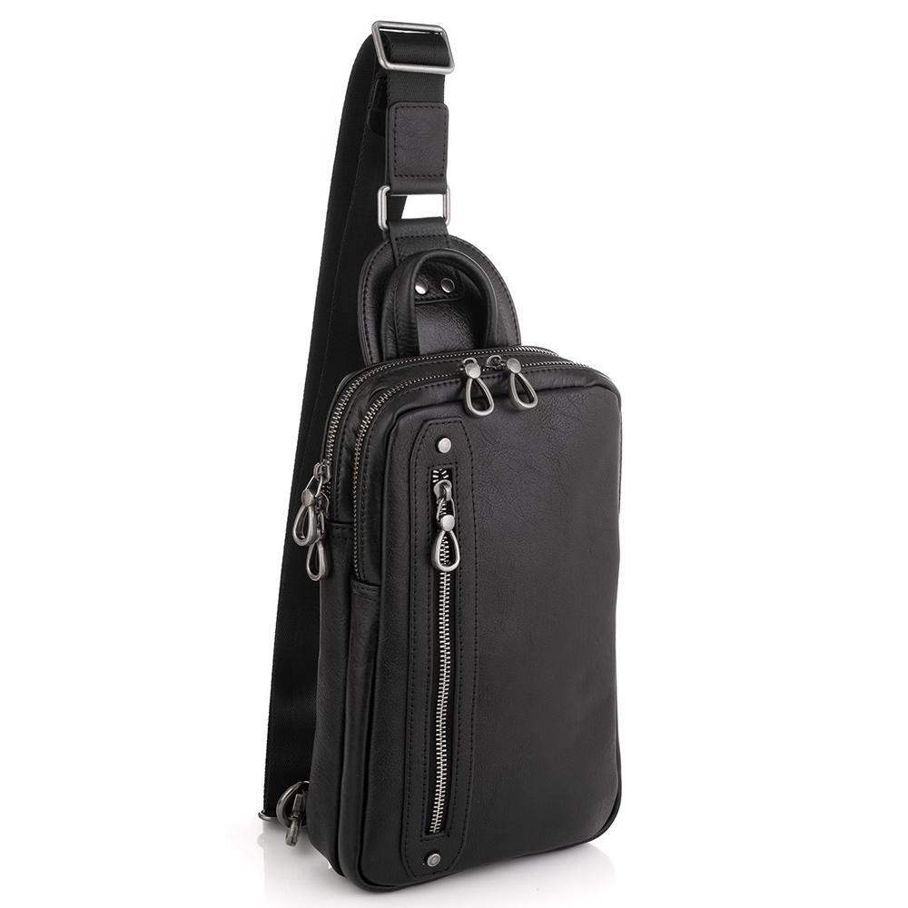 Сумка-слінг чоловіча шкіряна Tiding Bag 9801A — фото 1