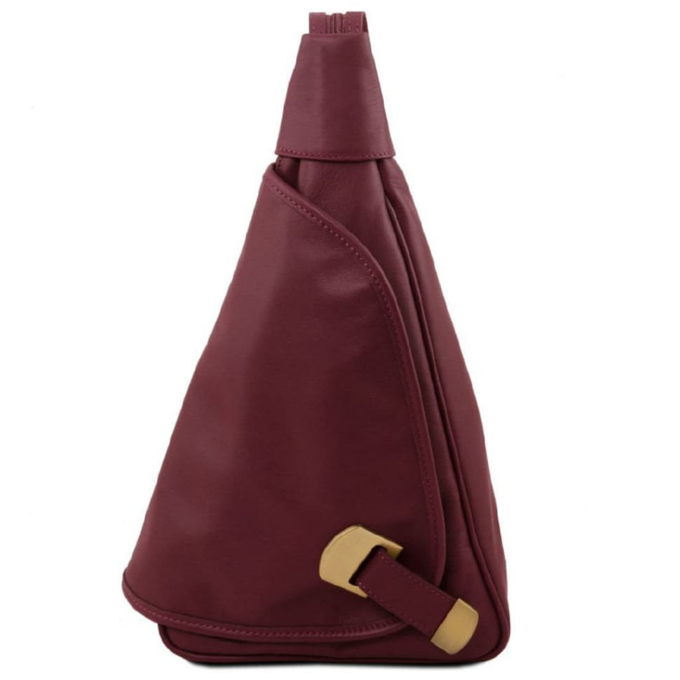 Шкіряний рюкзак на одне плече Tuscany Leather Hanoi TL140966 (Bordeaux)