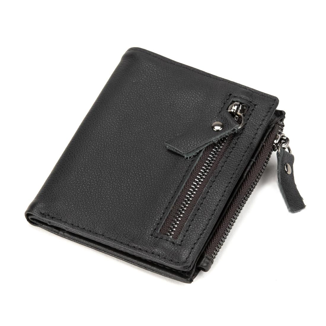 М'яке шкіряне портмоне на кнопці Tiding Bag M39-FA852A