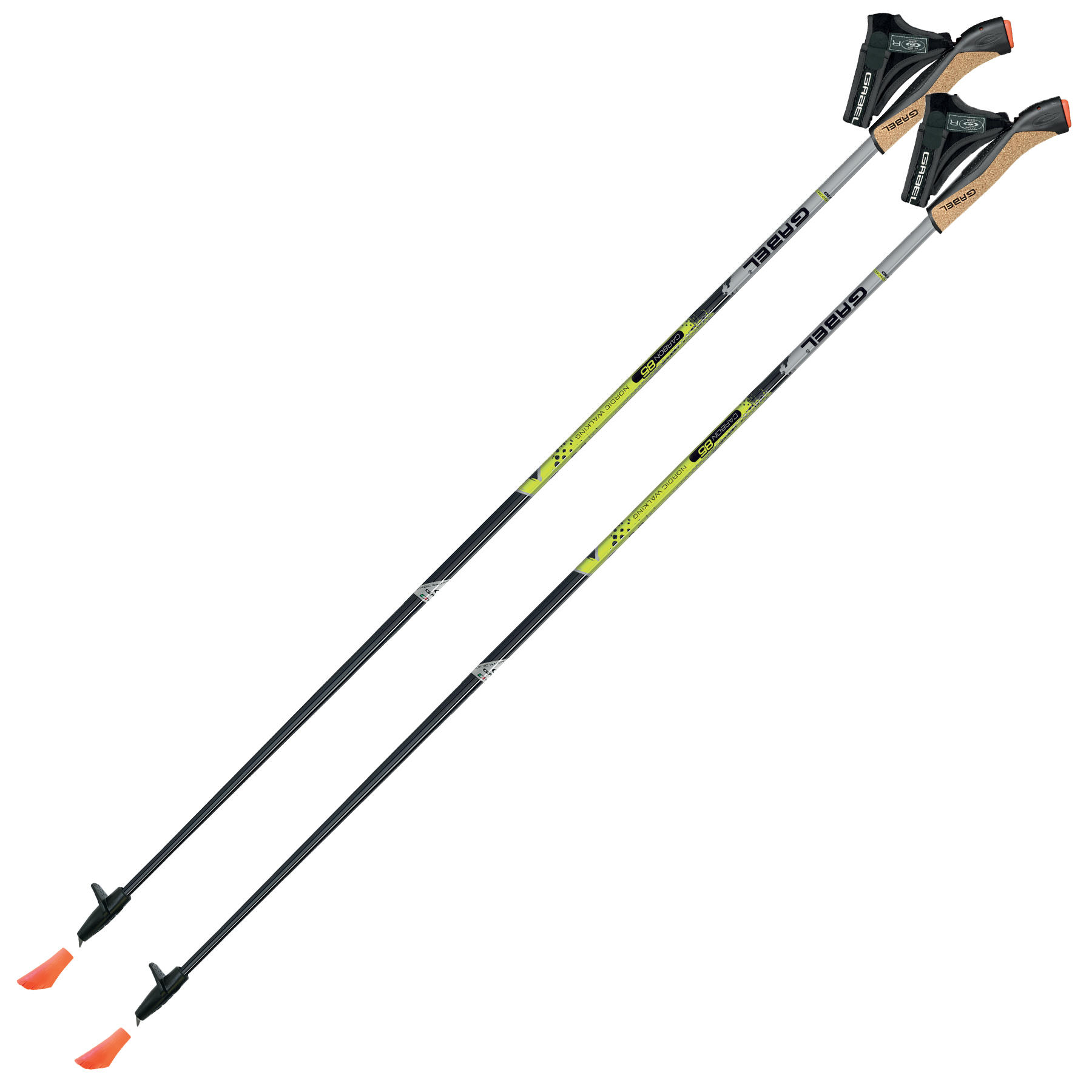 Палиці для скандинавської ходьби Gabel X-5 Black/Yellow 120 (7008351131200) — фото 1