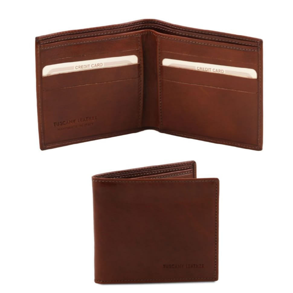 Ексклюзивний шкіряний гаманець гаманець чоловічий Tuscany Leather TL140797 (коричневий)