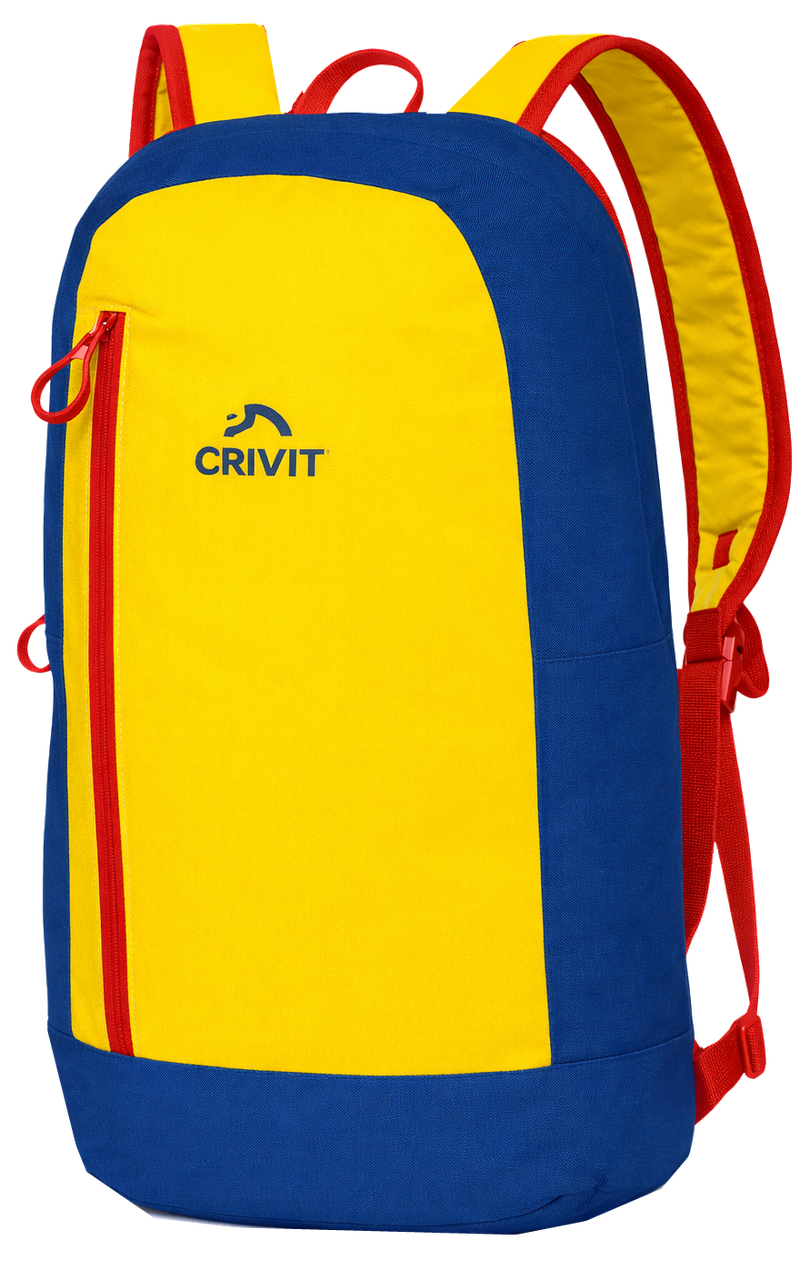 Невеликий міський рюкзак 10L Crivit Mini синій з жовтим