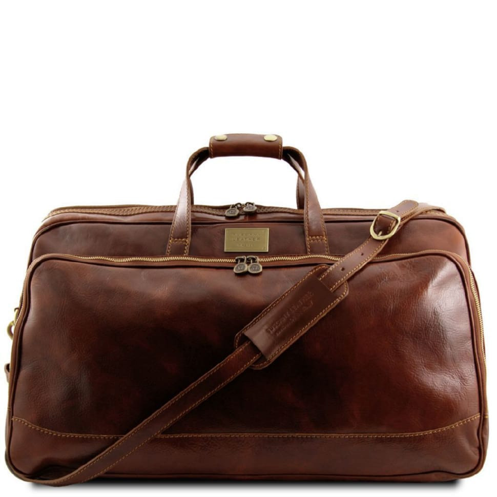 Шкіряна дорожня сумка на колесах - великий розмір Tuscany Leather Bora Bora TL3067 (коричневий)