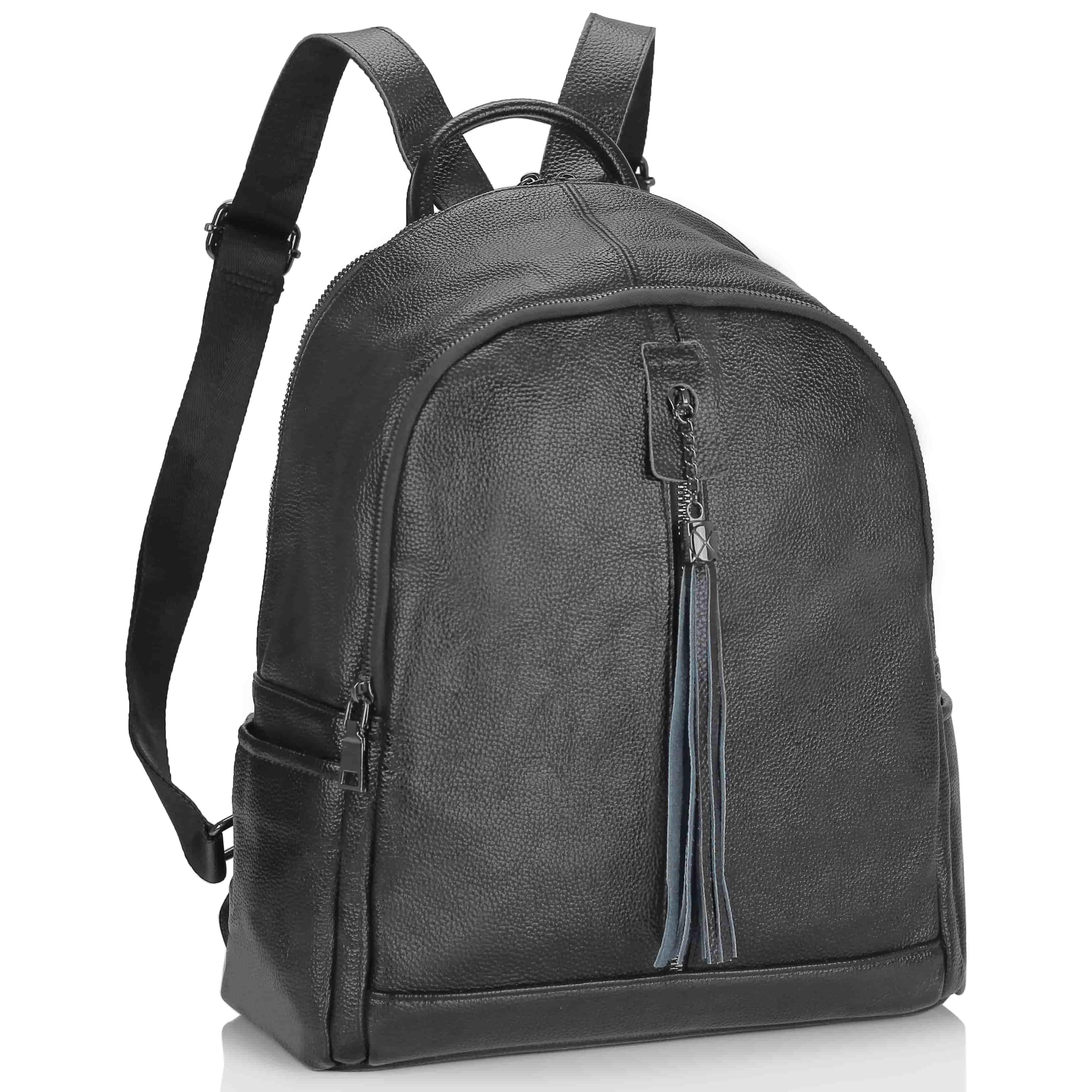 Жіночий рюкзак чорний Olivia Leather NWBP27-6627A