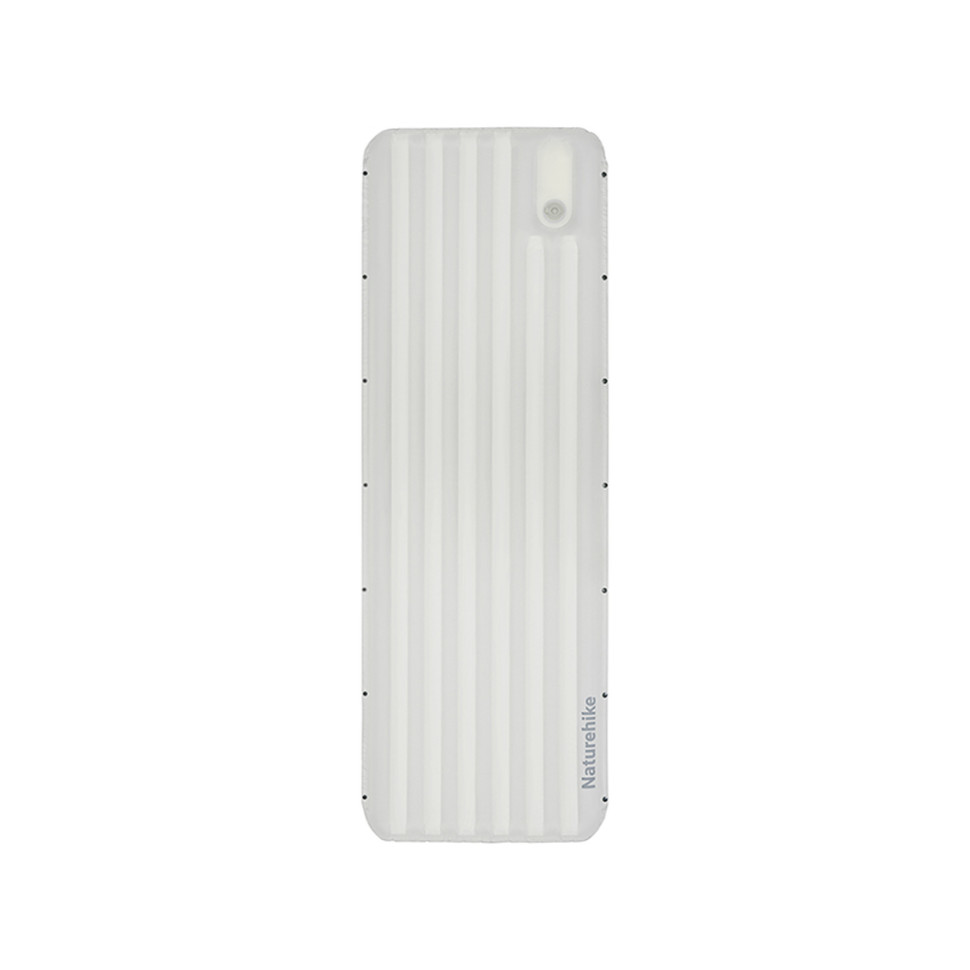 Матрац туристичний надувний одномісний Naturehike CNK2450WS034, 198х68х9.5 см, білий, для кемпінгу із мішком для надування — фото 1