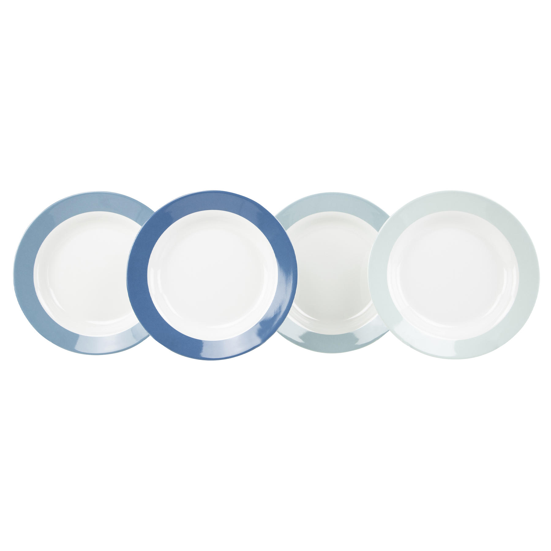 Набір тарілок Gimex Deep Plate Colour 4 Pieces 4 Person Sky (6910101) — фото 1