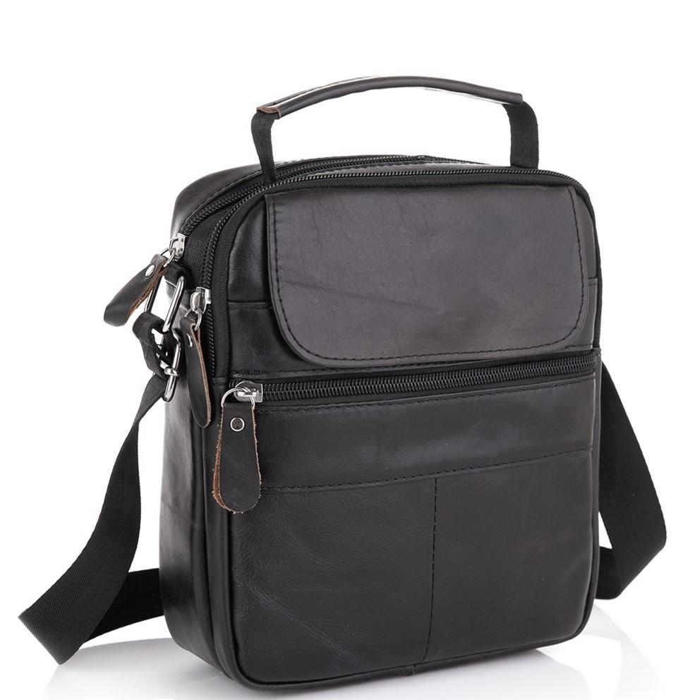 Чорна чоловіча сумка-месенджер Tiding Bag NM20-6021A