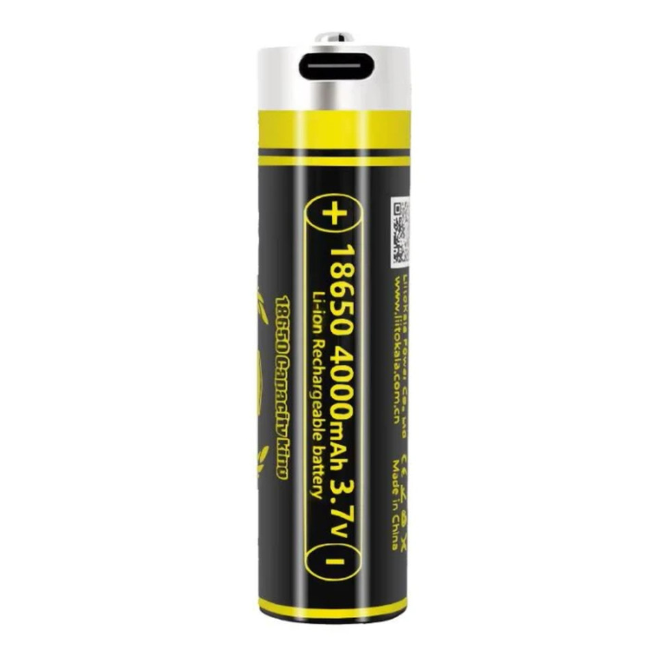 Акумулятор LiitoKala USB-King4000 18650 на 4000 mAh з USB