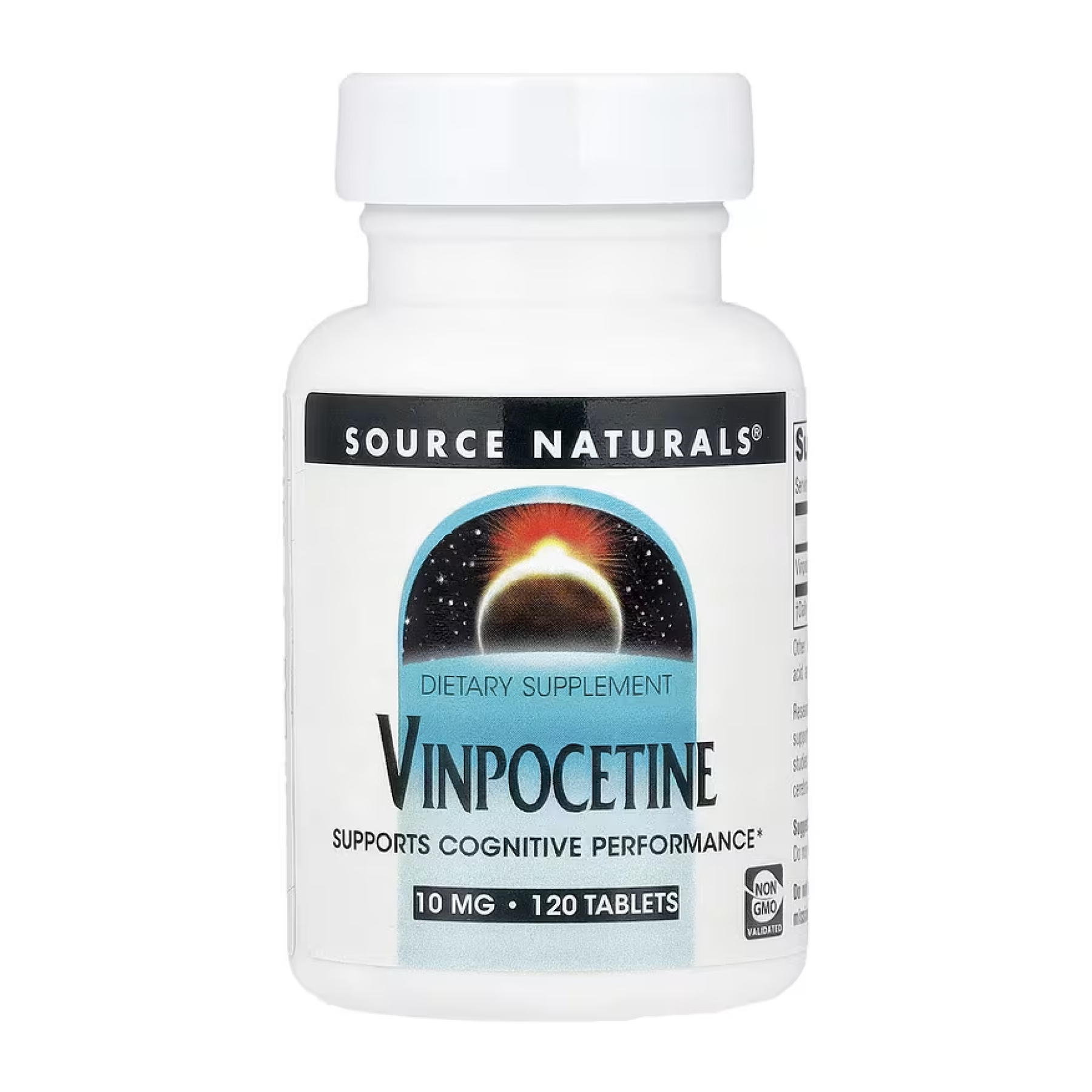 Вінпоцетин, 10 мг, 120 таблеток, Source Naturals