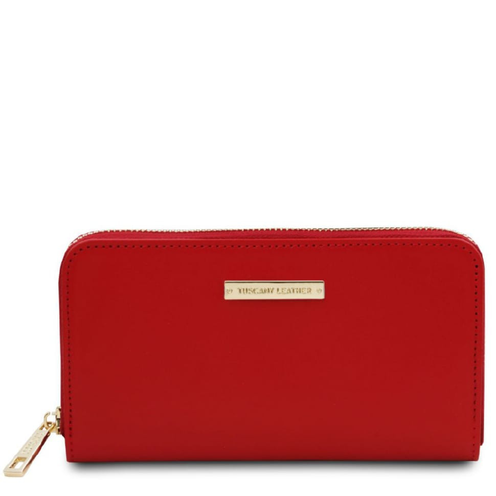 Ilizia мʼякий великий жіночий гаманець на блискавці Tuscany TL142317 (Lipstick Red)