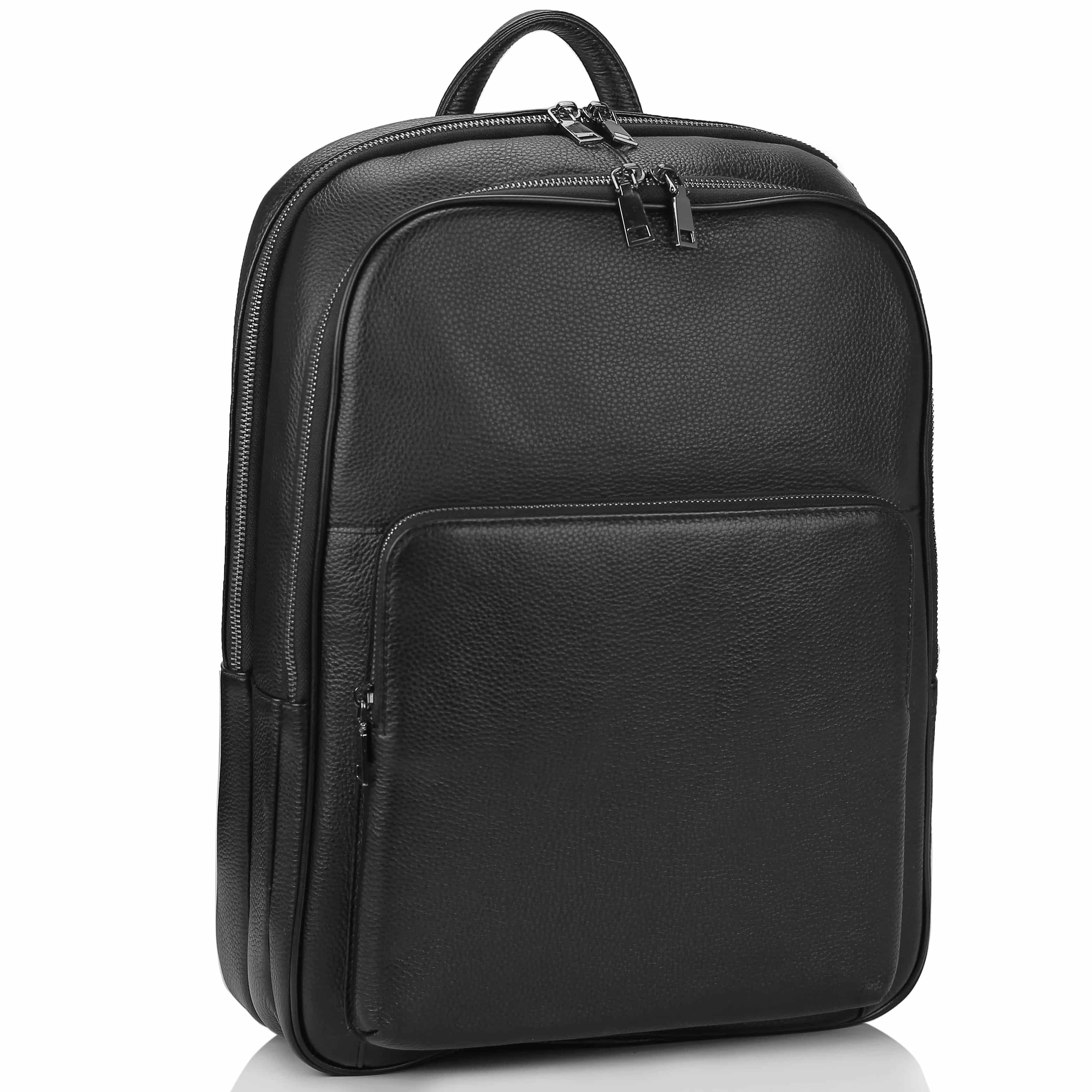 Чоловічий шкіряний рюкзак для ноутбука на два відділа Tiding Bag NM18-005A