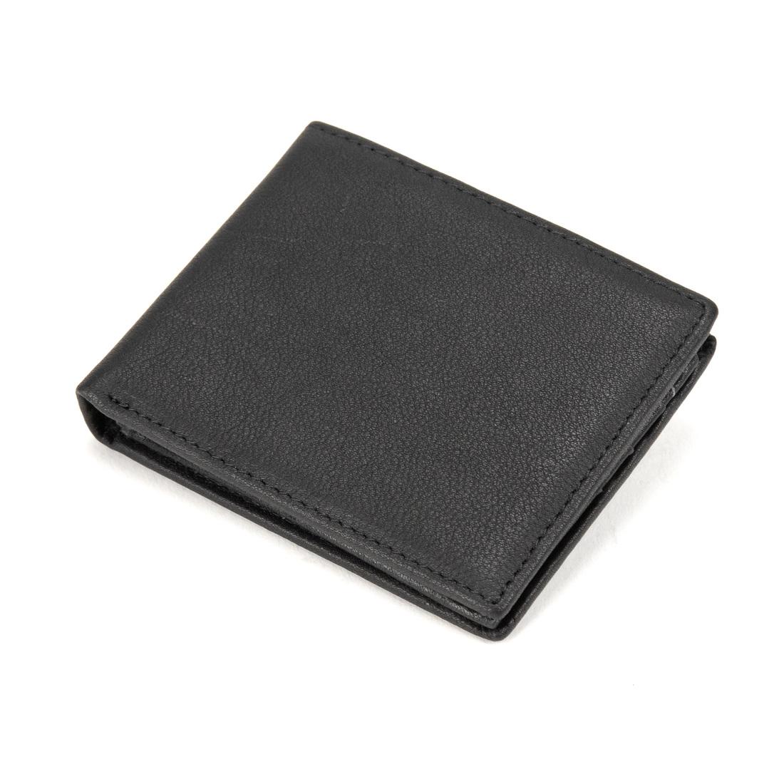 Портмоне шкіряне чорне маленьке Tiding Bag M39-9923 FRA