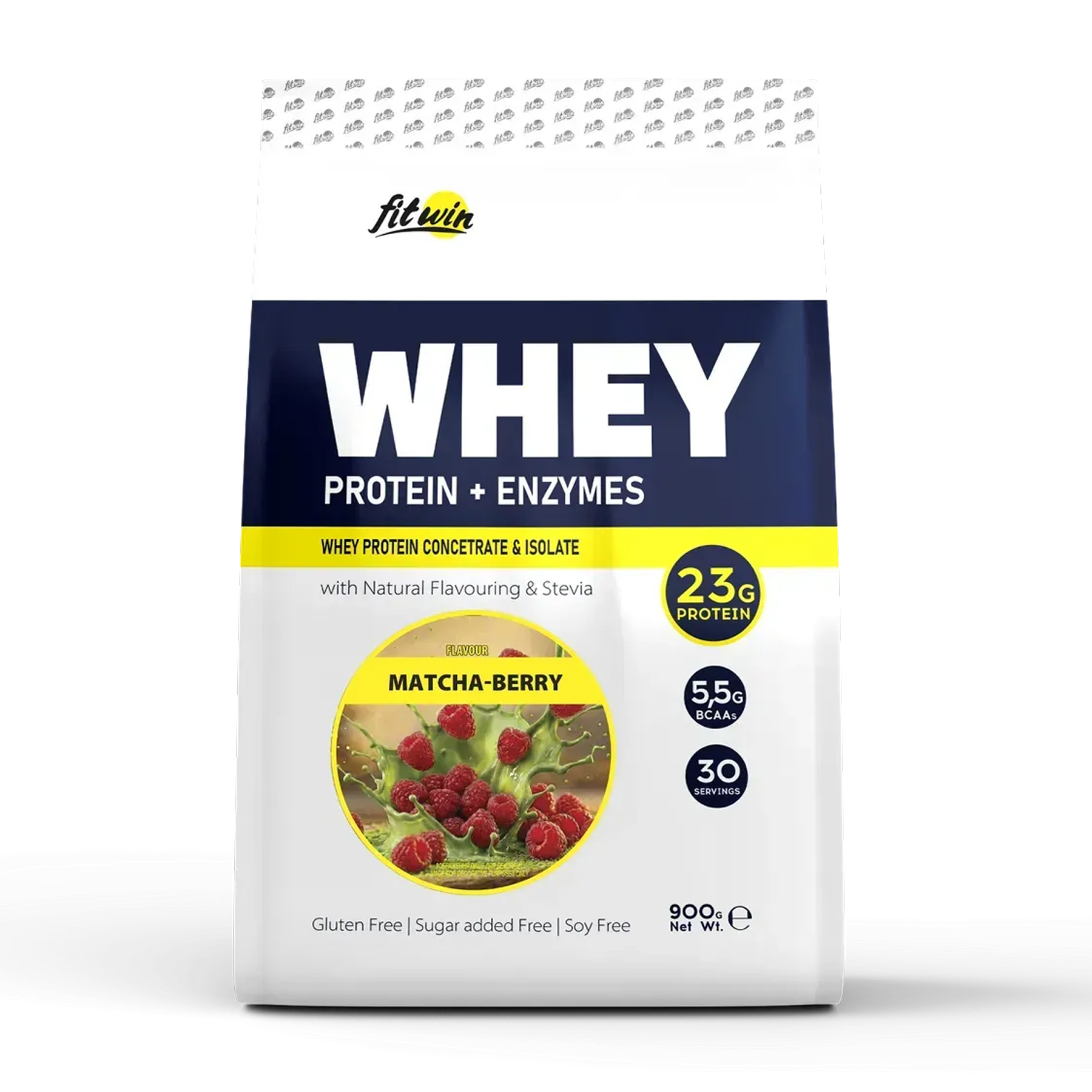 FitWin Whey, протеїн Matcha-Berry, 900 г