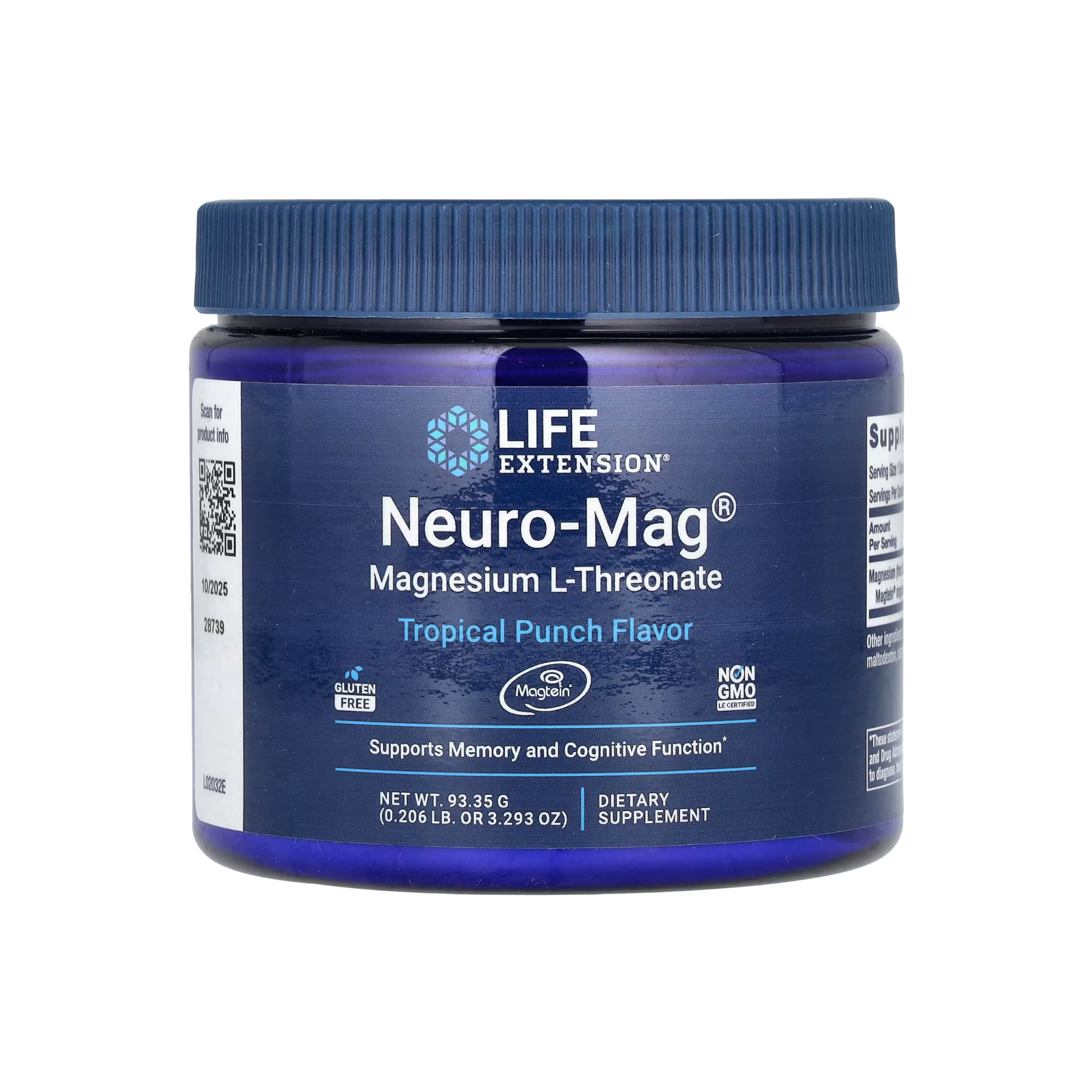 Neuro-Mag Magnesium L-Threonate, 93.35 г, Life Extension