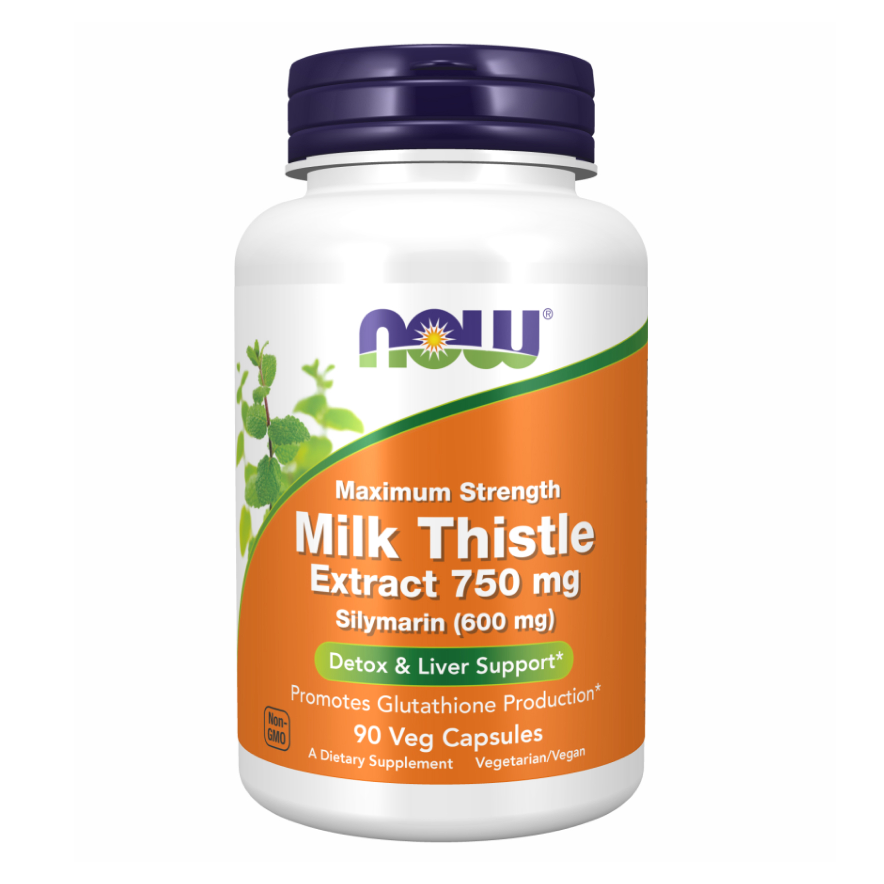 Milk Thistle Extract 750mg Silymarin 600mg - 90 vcaps — фото 1